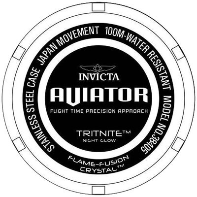 Invicta Aviator Quartz 45mm 38405