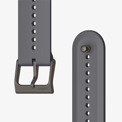 Silicone strap Suunto 22mm (for Suunto Urban 7), grey V1, Quick Release