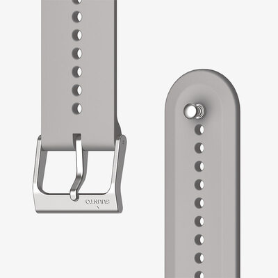Silicone strap Suunto 22mm (for Suunto Urban 7), grey V2, Quick Release