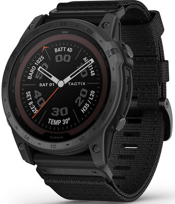 Garmin Tactix 7 PRO Ballistics Edition Black Nylon Band (+ spare strap)