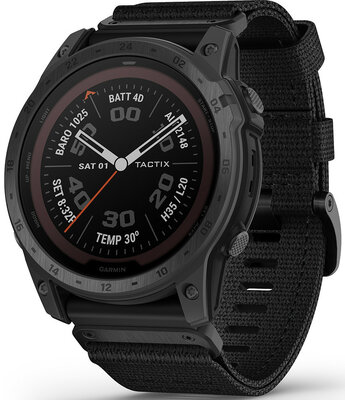 Garmin Tactix 7 PRO Black Nylon Band (+ spare strap)