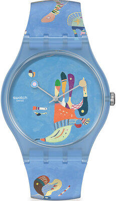 Watches Watches Swatch x Centre Pompidou, Blue Sky By Vassily Kandinsky  UOZ342