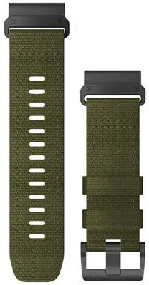Nylon strap Garmin 26mm (for Garmin Fenix 8/7X/6X (51mm), Tactix etc.), green, QuickFit, 010-13010-10