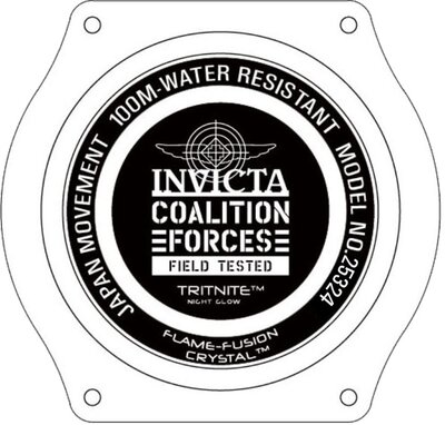 Invicta Coalition Forces Quartz 45mm 25324 Zager Exclusive
