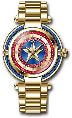 Invicta Marvel Quartz 40mm 36952 Captain America Limited Edition 4000pcs
