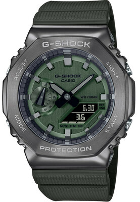 Casio G Shock Original GM 2100B 3AER Metal Covered CasiOak