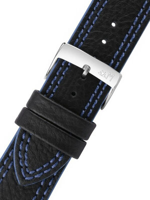 Black blue leather strap Morellato Futnet M 5484D14.865