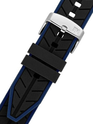 Black blue silicone strap Morellato Sesia M 4985187.862