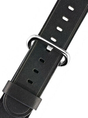 Black leather strap Morellato M 4739B50.019