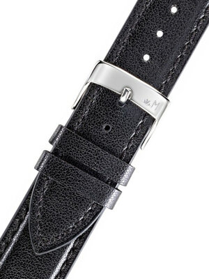 Black leather strap Morellato Naxos 5391D15.019 M