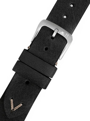 Black leather strap Morellato Pollock M 5535D41.019