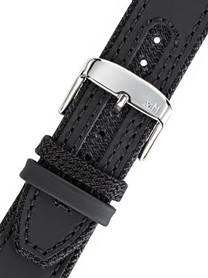Black strap Morellato Hydrospeed 5395B55.019 M (textil, leather, plastic/rubber)