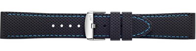 Silicone strap Morellato Livenza 5275187.865 M, black, Quick Release