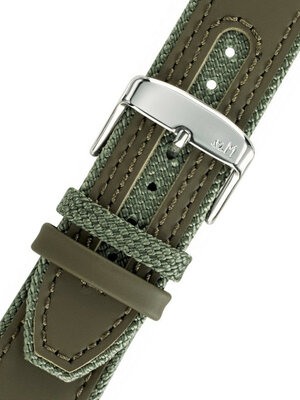 Green strap Morellato Hydrospeed M 5395B55.073 (textil, leather, plastic/rubber)