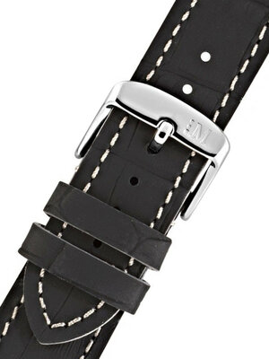 Black white strap Morellato Tricikng M 4910B44.892 (eco-leather)