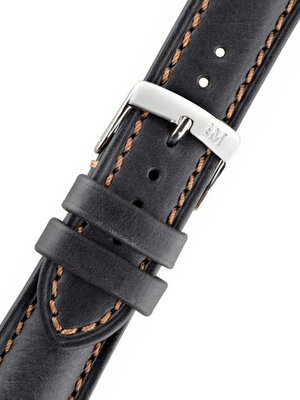 Black leather strap Morellato Derain 4434B09.019 M