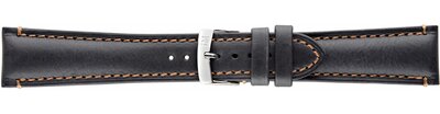 Leather strap Morellato Derain 4434B09.019 M, black