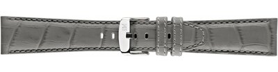 Leather strap Morellato Soccer M 4497B44.092, Grey, eco-leather