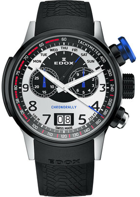 Edox Chronorally Chronograph 38001-tinnbu-bn BMW Limited Edition 2000pcs (+ spare strap)