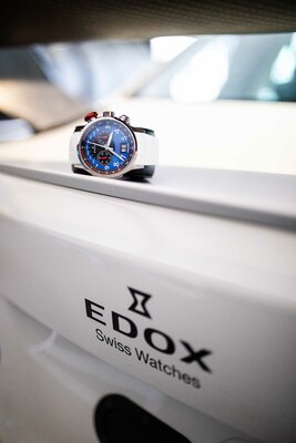 Edox Chronorally Quartz Chronograph 38001 TINR BUDN BMW Limited Edition 2000pcs (+ spare strap)