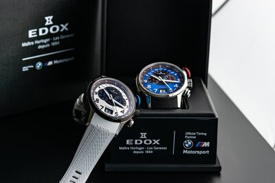 Edox Chronorally Quartz Chronograph 38001 TINR BUDN BMW Limited Edition 2000pcs (+ spare strap)