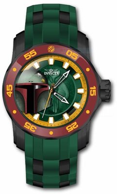 Invicta Star Wars Quartz 48mm 37209 Boba Fett Limited Edition 1977pcs