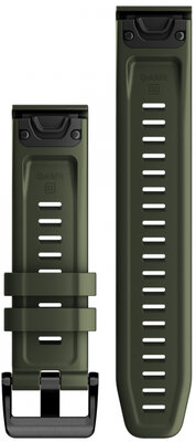 Silicone strap Garmin 22mm (for Garmin Fenix 8/7/6 (47mm), Epix 2 etc.), green V1, QuickFit, 010-13111-03