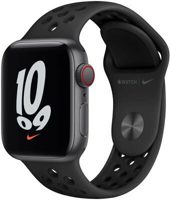 Apple Watch Nike SE GPS + Cellular, 40mm Space Gray Aluminum Case with Anthracite/Black Nike Sports Strap