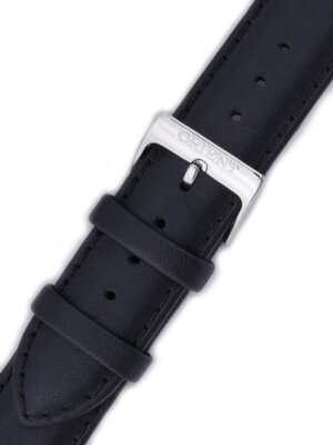Strap Orient UDDTUSB, leather black, silver clasp (pro model CRL01)