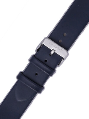 Strap Orient UDDYGSD, leather black, silver clasp (pro model FUB8Y)