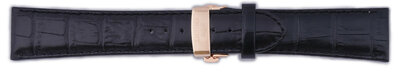 Leather strap Orient UDCVWRB 24mm (for model ETAC), black