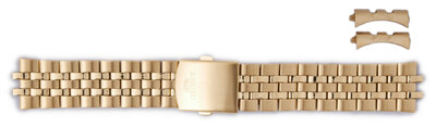 Stainless steel bracelet Orient KDDQVAA (for model CTT0H), gold