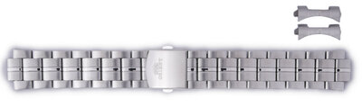 Steel bracelet Orient KDEQVSS 22mm (for the model EM7L), Silver