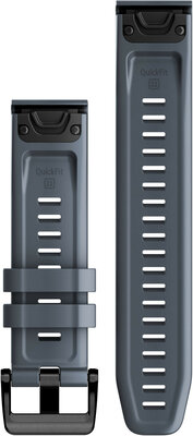 Garmin silicone strap 22mm (for Garmin Fenix 8/7/6 (47mm), Epix 2 etc.), blue V2, QuickFit, 010-13111-05