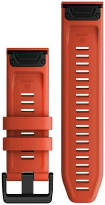 Silicone strap Garmin 26mm (for Garmin Fenix 8/7X/6X (51mm), Tactix etc.), red V2, QuickFit, 010-13117-04