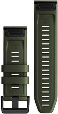 Garmin silicone strap 26mm (for Garmin Fenix 8/7X/6X (51mm), Tactix etc.), green V1, QuickFit, 010-13117-03