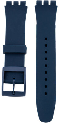 Unisex dark blue silicone strap pro watches Swatch 19mm