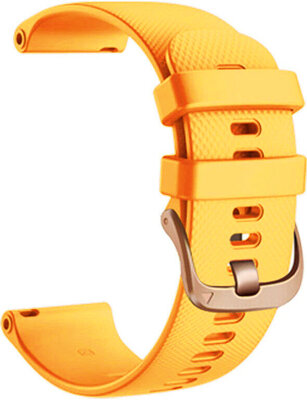 Strap Garmin - Quick Release 18, silicone, orange/rose-gold clasp