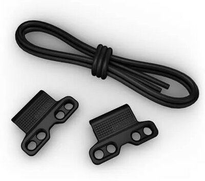 Silicone strap Garmin 20mm Bungee Mount (for Garmin Fenix 8/7S/6S (43mm), etc.), black, QuickFit, 010-13249-00