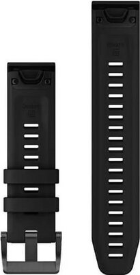 Garmin silicone strap 22mm (for Garmin Fenix 8/7/6 (47mm), Epix 2, etc.), black, QuickFit, + extended section, 010-13113-02