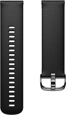 Strap Quick Release 20mm, silicone, black, black clasp (Garmin Venu, Venu Sq, Venu 2 plus aj.)