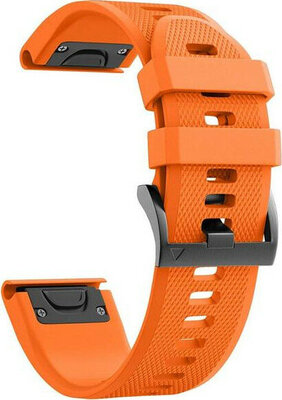 Silikonový řemínek Ricardo 26mm (pro Garmin Fenix 7X/6X/5X, Tactix aj.), oranžový V1, QuickFit