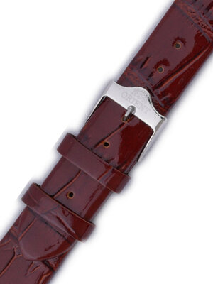 Strap Orient UDCHHSC, leather brown, silver clasp (pro model FESAE)