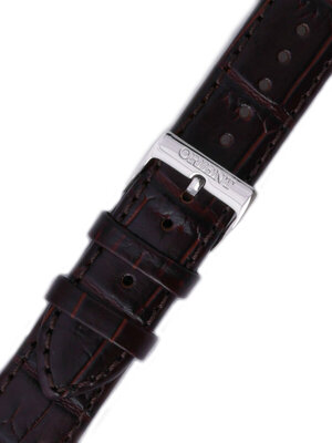Strap Orient UDFEFST, leather brown, silver clasp (pro model FGW05)