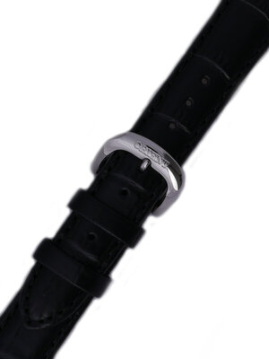 Strap Orient UL019013J0, leather blue, silver clasp (pro model RA-AG00)