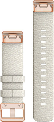Garmin nylon strap 20mm (for Garmin Fenix 8/7S/6S (43mm), etc.), white V2, QuickFit, 010-13102-09