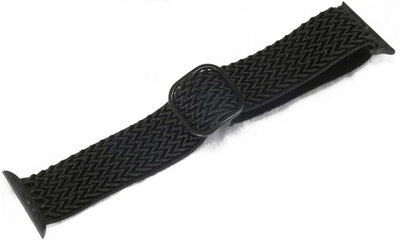 Strap pro Apple Watch, nylon, black, black clasp (pouzdra 38/40/41mm)