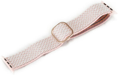 Strap pro Apple Watch, nylon, pink, rosegold clasp (pouzdra 38/40/41mm)