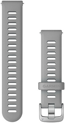 Silicone strap Garmin 18mm (for Venu 2S, Vívoactive 4S, Vívomove 3S), grey V1, Quick Release, 010-11251-3G