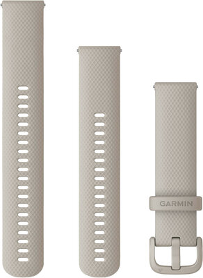 Silicone strap Garmin 20mm (pro Venu, Venu Sq, Venu 2 plus aj.), Grey V2, Quick Release, + extended part